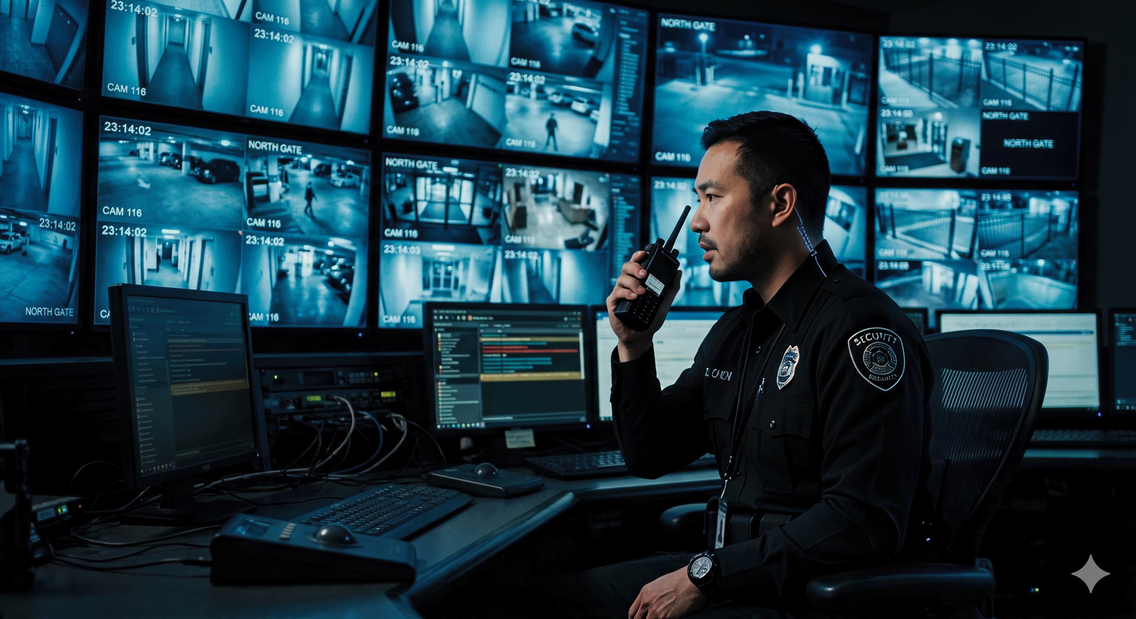 Security command center monitoring operation